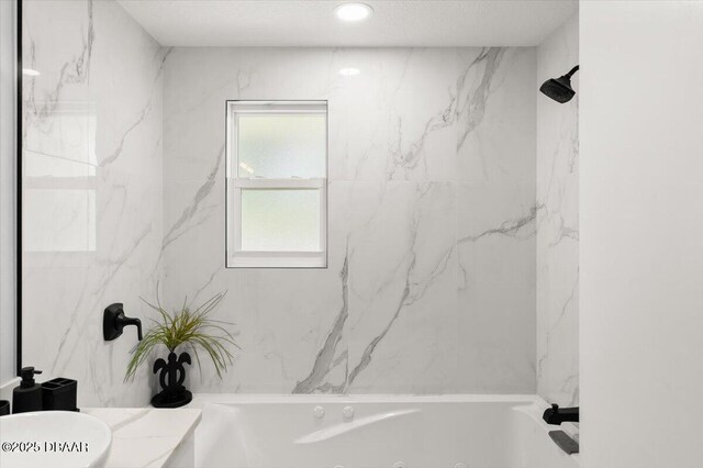 5967 Riverside Dr, Port Orange, FL 32127 - full bath featuring a whirlpool tub and vanity