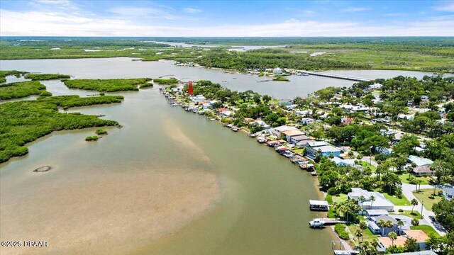 5967 Riverside Dr, Port Orange, FL 32127 - aerial perspective of suburban area featuring a nearby body of water