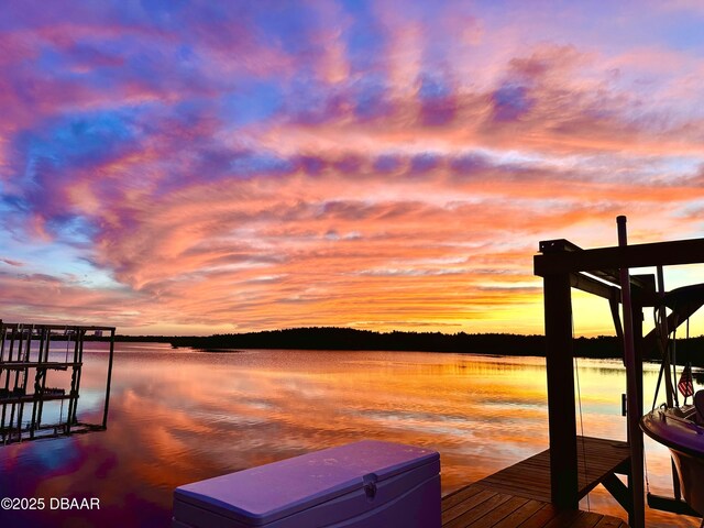5967 Riverside Dr, Port Orange, FL 32127 - dock area with a water view