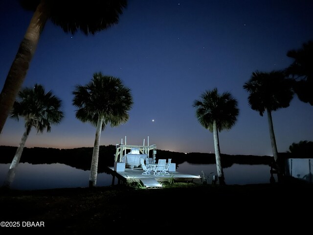 5967 Riverside Dr, Port Orange, FL 32127 - water view with a dock
