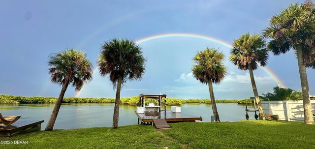 5967 Riverside Dr, Port Orange, FL 32127 - dock area featuring a water view