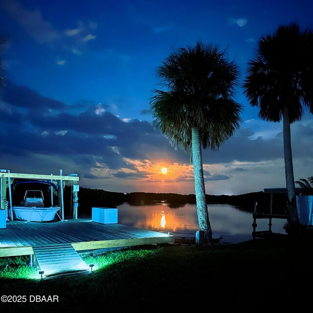 5967 Riverside Dr, Port Orange, FL 32127 - dock area with a water view