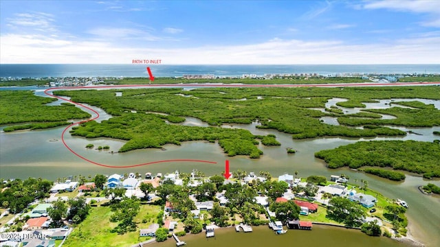 5967 Riverside Dr, Port Orange, FL 32127 - drone / aerial view of a large body of water