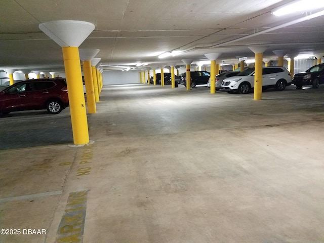 view of parking deck