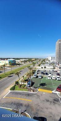 drone / aerial view featuring a view of city