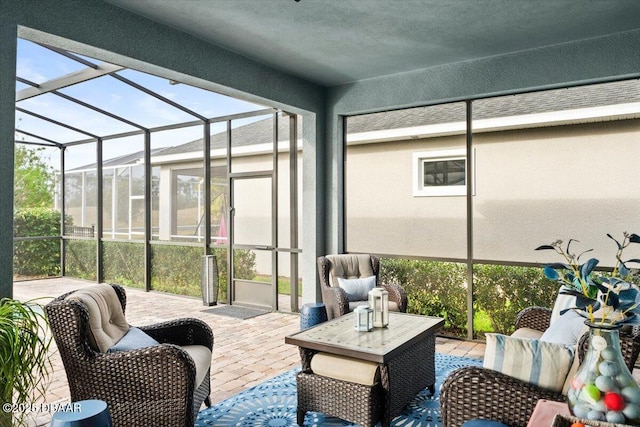 sunroom featuring plenty of natural light