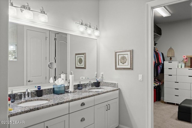 bathroom featuring vanity