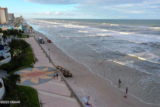 water view with a beach view