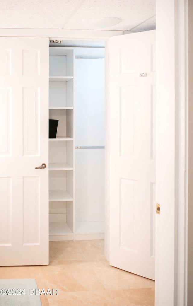 view of closet