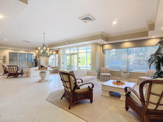 4 Oceans W Blvd Unit 108B, Daytona Beach Shores, FL 32118 - community lobby featuring ornamental molding and recessed lighting