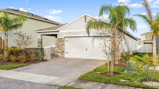 view of front of house featuring a garage