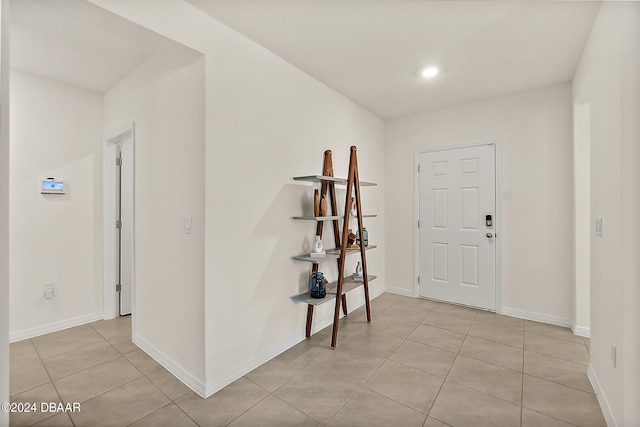 view of tiled foyer