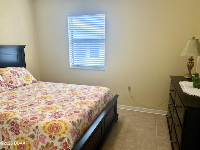 view of tiled bedroom