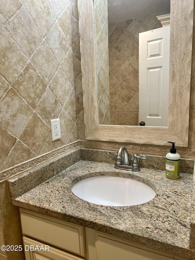 bathroom featuring vanity