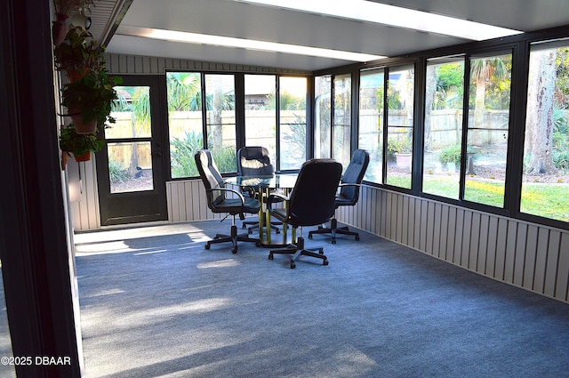 sunroom / solarium featuring plenty of natural light