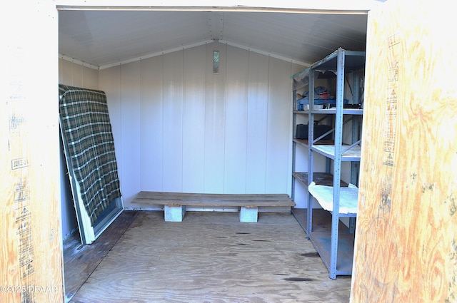 view of storage room