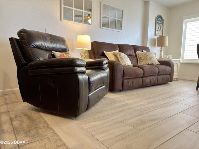 2615 S Atlantic Ave Unit 1D, Daytona Beach, FL 32118 - living room with baseboards and light wood-style flooring