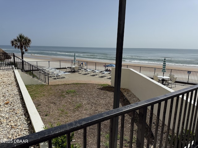 2615 S Atlantic Ave Unit 1D, Daytona Beach, FL 32118 - water view featuring local beach