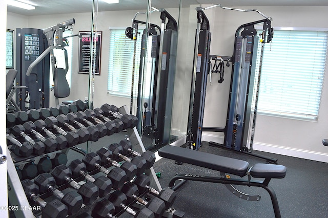 3333 S Atlantic Ave Unit 505, Daytona Beach, FL 32118 - gym with baseboards