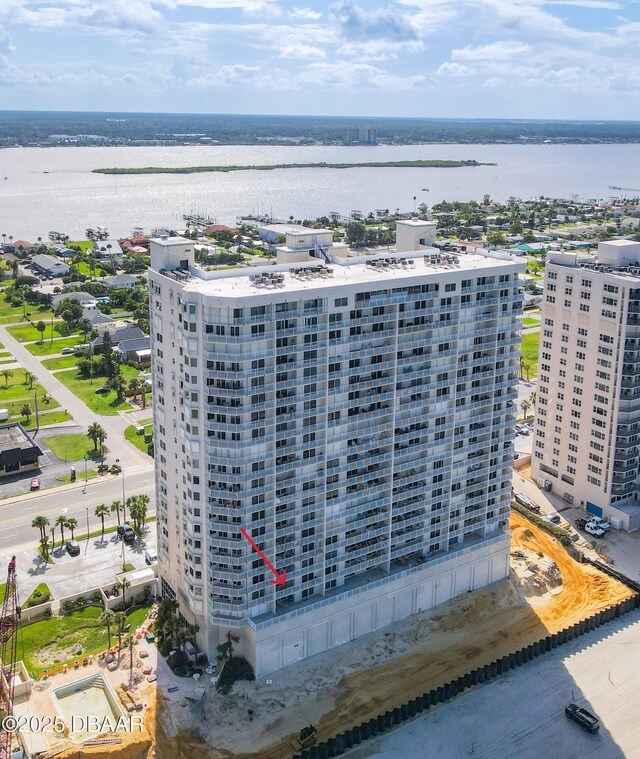 3333 S Atlantic Ave Unit 505, Daytona Beach, FL 32118 - bird's eye view of a nearby body of water and apartment complex / building