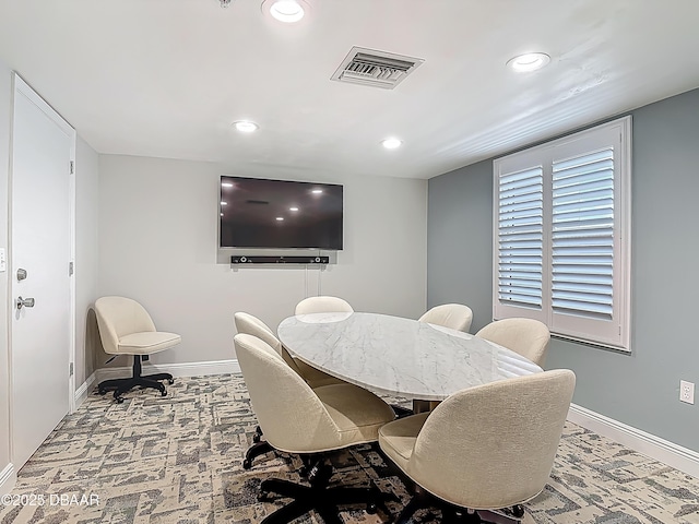 3333 S Atlantic Ave Unit 505, Daytona Beach, FL 32118 - carpeted dining space featuring recessed lighting and baseboards