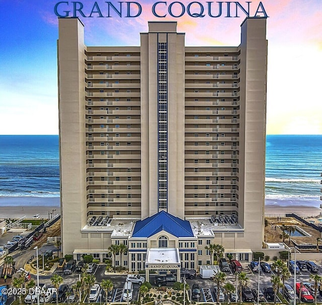 3333 S Atlantic Ave Unit 505, Daytona Beach, FL 32118 - view of building exterior featuring view of water and beach