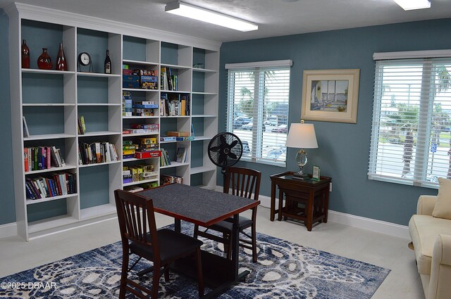3333 S Atlantic Ave Unit 505, Daytona Beach, FL 32118 - office featuring healthy amount of natural light, baseboards, and tile patterned floors