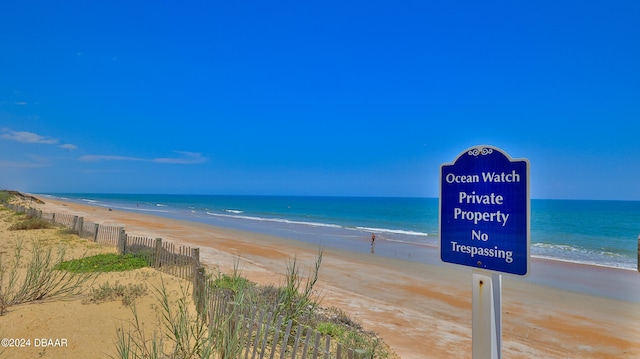 water view with a beach view