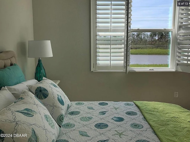 bedroom featuring multiple windows