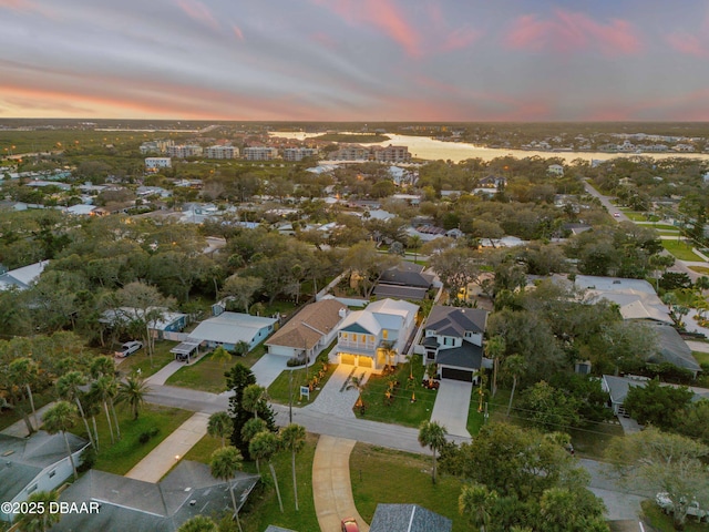 bird's eye view with a residential view