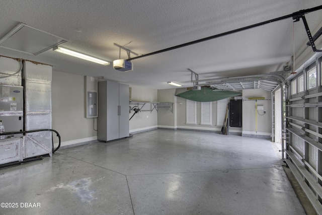 2809 Oakgrove Ave, Saint Augustine, FL 32092 - garage featuring a garage door opener, electric panel, and heating unit