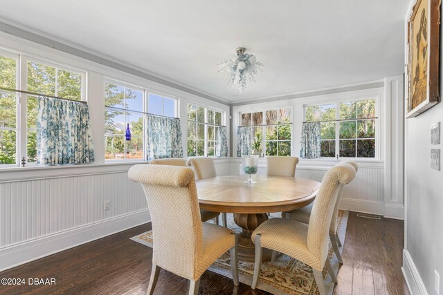 sunroom / solarium featuring plenty of natural light