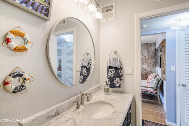 bathroom with vanity