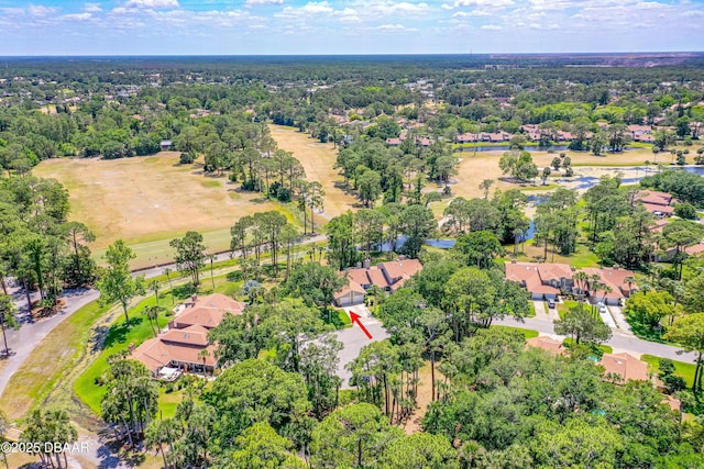 drone / aerial view with a residential view