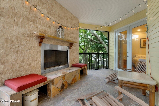 view of sunroom