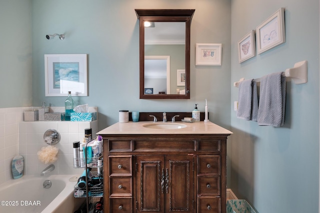 bathroom featuring vanity