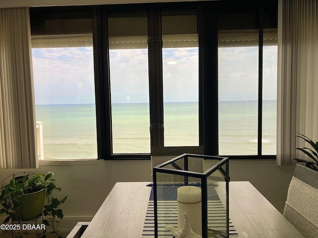 3580 S Ocean Shore Blvd Unit 905, Flagler Beach, FL 32136 - sunroom / solarium with a water view