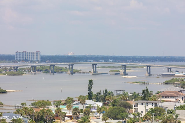 3855 S Atlantic Ave Unit 1206B, Daytona Beach Shores, FL 32118 - water view with a notable bridge
