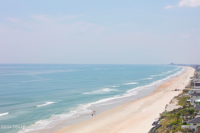 water view featuring a beach view