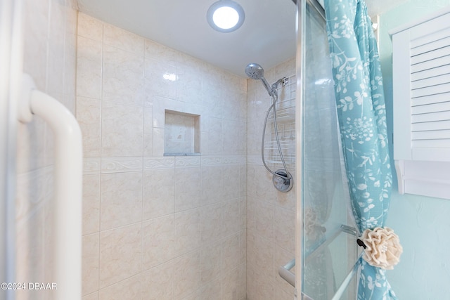 bathroom with walk in shower