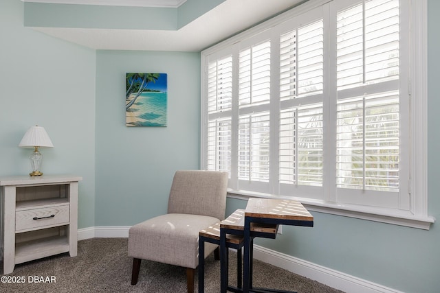 4650 Links Village Dr Unit C-505, Ponce Inlet, FL 32127 - living area featuring baseboards and carpet