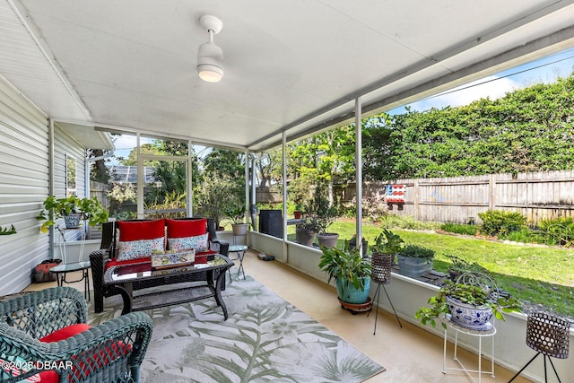 view of sunroom / solarium