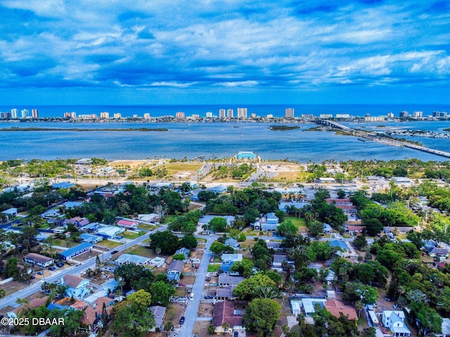 310 Legion Pl, Port Orange, FL 32129 - aerial view featuring a water view and a city view