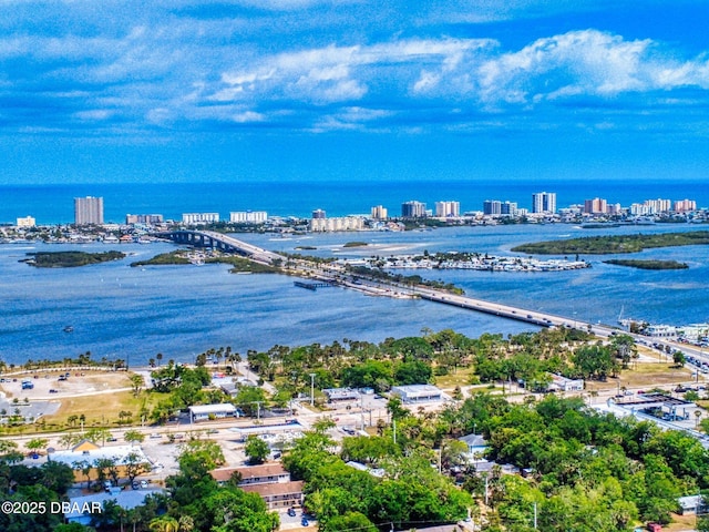 310 Legion Pl, Port Orange, FL 32129 - aerial view with a view of city and a water view