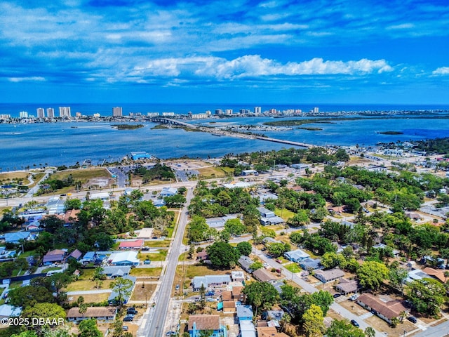 310 Legion Pl, Port Orange, FL 32129 - birds eye view of property featuring a view of city and a water view