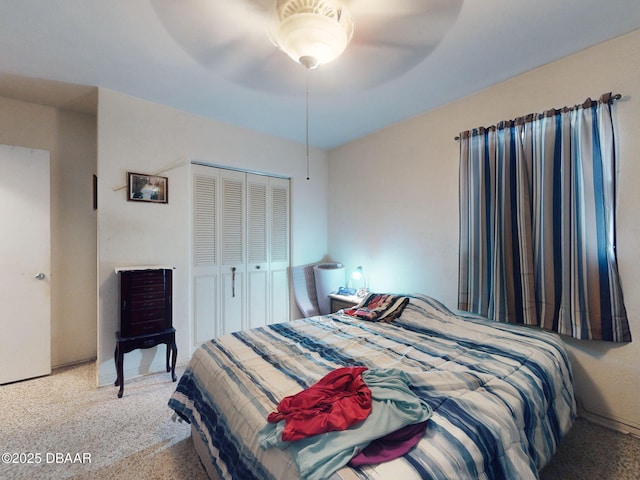 310 Legion Pl, Port Orange, FL 32129 - bedroom featuring a ceiling fan, carpet floors, and a closet