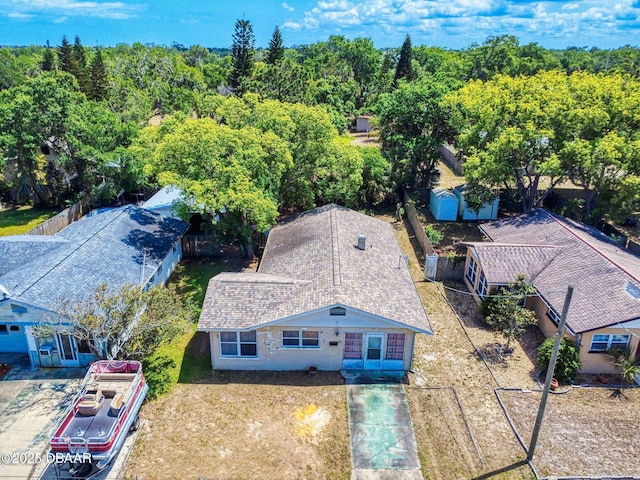 310 Legion Pl, Port Orange, FL 32129 - bird's eye view with a forest view