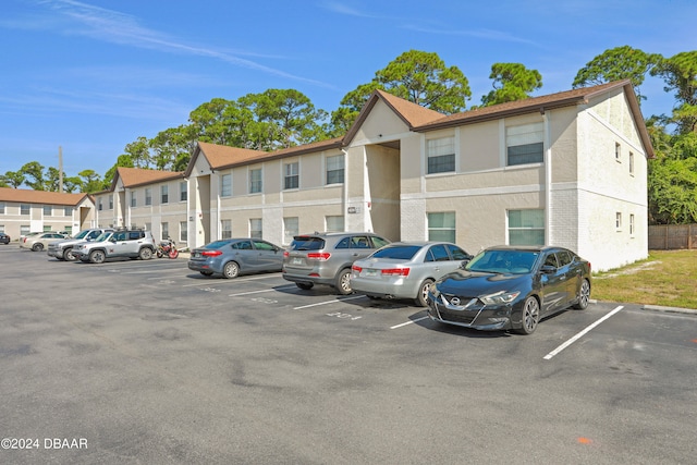 view of parking / parking lot