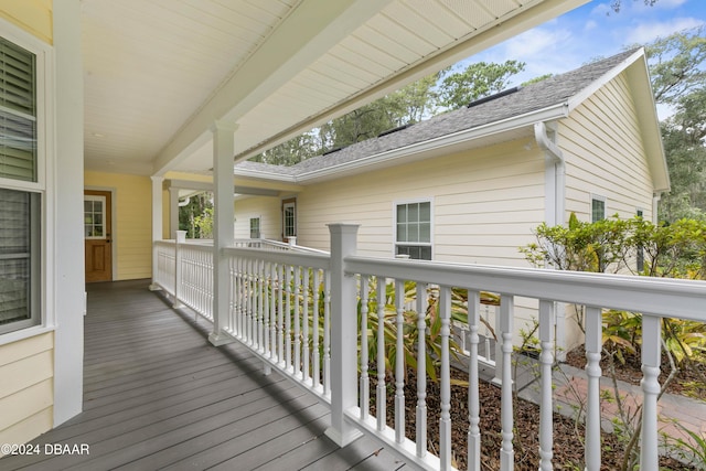 view of deck