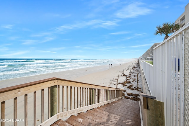 water view with a beach view